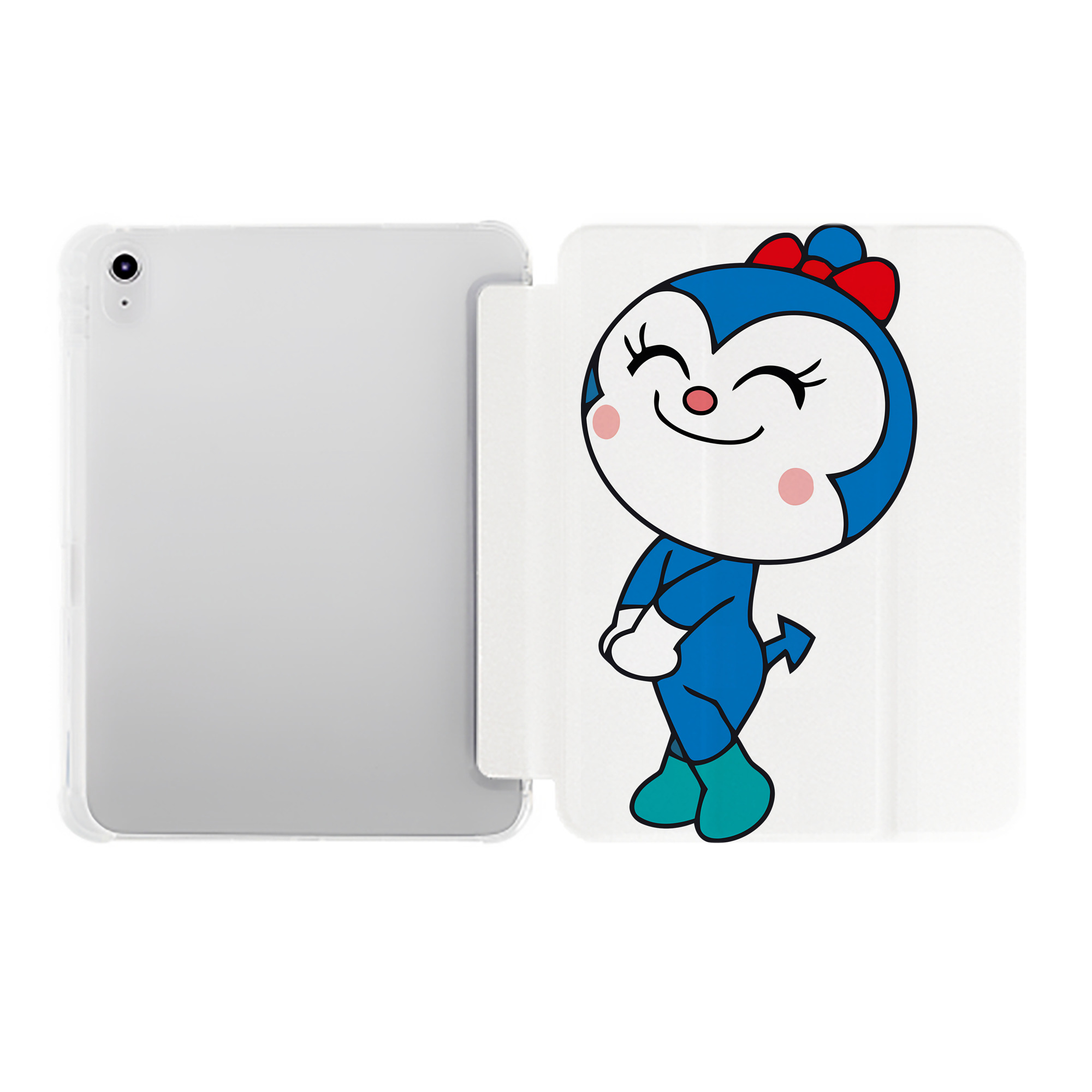 （画像用） アンパンマン Anpanman IPad ケース ペン収納付き 三つ折りスタンド PUレザー×シリコン 対応機種9.5/10.5/10.9インチ